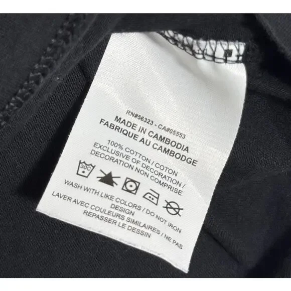 Nike Sportswear Short Sleeve Crewneck T-Shirt Black Red Logo Men's XXL Cotton - Picture 4 of 7